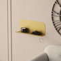 Hanah Home Estantería de Pared de Metal Dorado
